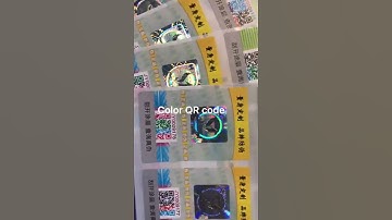 HP printing with QR code series number self adheisve sticker