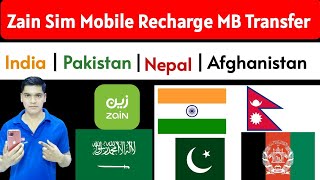 Zain Sim Mobile Recharge Internet Recharge | India Pakistan Nepal Afghanistan | Zain Sim Transfer MB screenshot 4