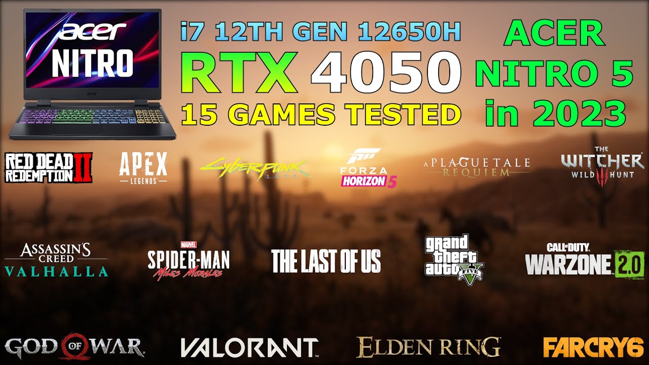 4050 in RTX | 5 12th 12650H i7 Budget Games - Nitro - Beast? 15 Acer - YouTube Test Gen