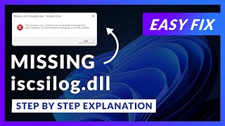 iscsilog.dll Error Windows 11 | 2x FIX | 2023
