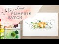 Watercolour Pumpkin Patch