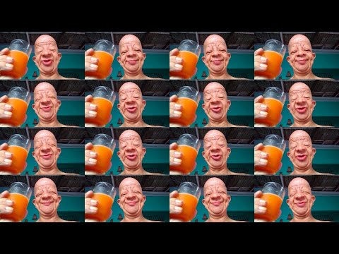 Bald Guy Drinks Orange Juice over 1 million times