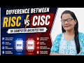 Difference between RISC and CISC in Computer Architecture 🔥 | Dr Zeenat Hasan