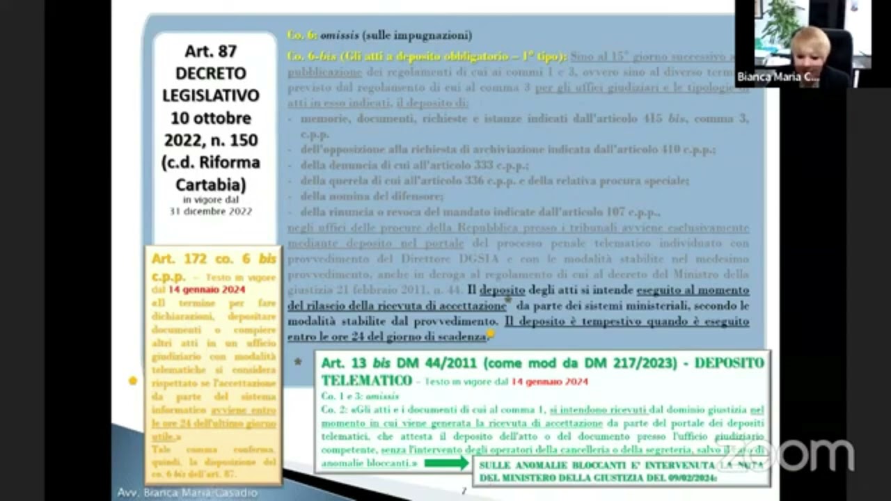 Deposito atti penali tramite PDP mod