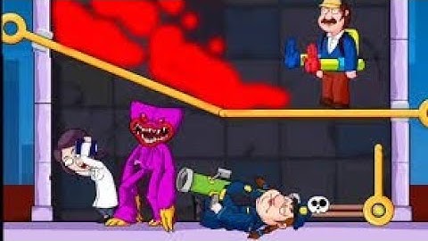 Huggy time level 91 to 100 | All level solution | pull pin puzzle | huggy wuggy |