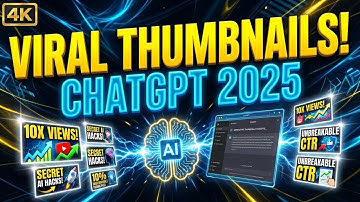 Virale thumbnails maken voor je kanaal met ChatGPT (gids 2025)