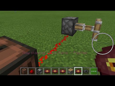 Minecraft: Use Jukebox & Redstone  to activate Pistons