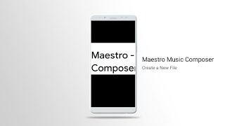 Maestro Music Composer: Create a New File screenshot 4