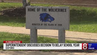 Oxford superintendent discusses decision to delay school year