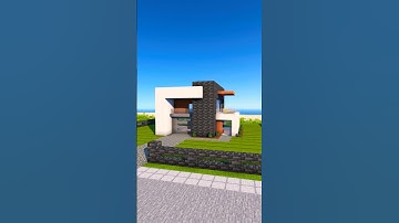 Easy modern house build in Minecraft ⚒️🥶🥶🥶 #shorts