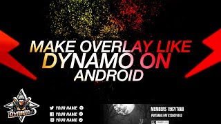 How to make Latest Dynamo Stream Overlay Like Dynamo Gaming /Energy graphics