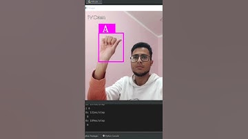 CV Project American Sign language Hand sign detection #python #cv #project #detective