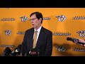 David Poile addresses Nashville Predators trades following NHL trade deadline