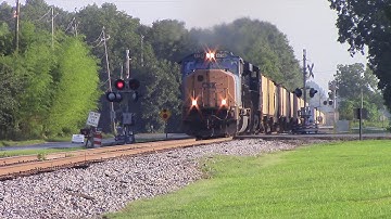 CSXT G967-08 SD70MAC/ES44AH Nice Horn Salutes K5L Horn Notch 8