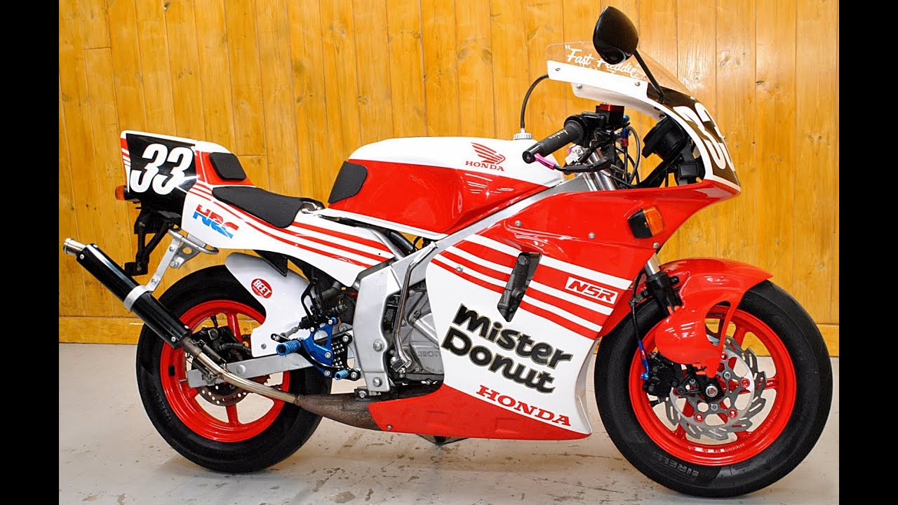 Customized Honda NSR80 exhaust sound and details with Lip's