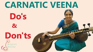 Carnatic Veena Dos And Donts For Veena