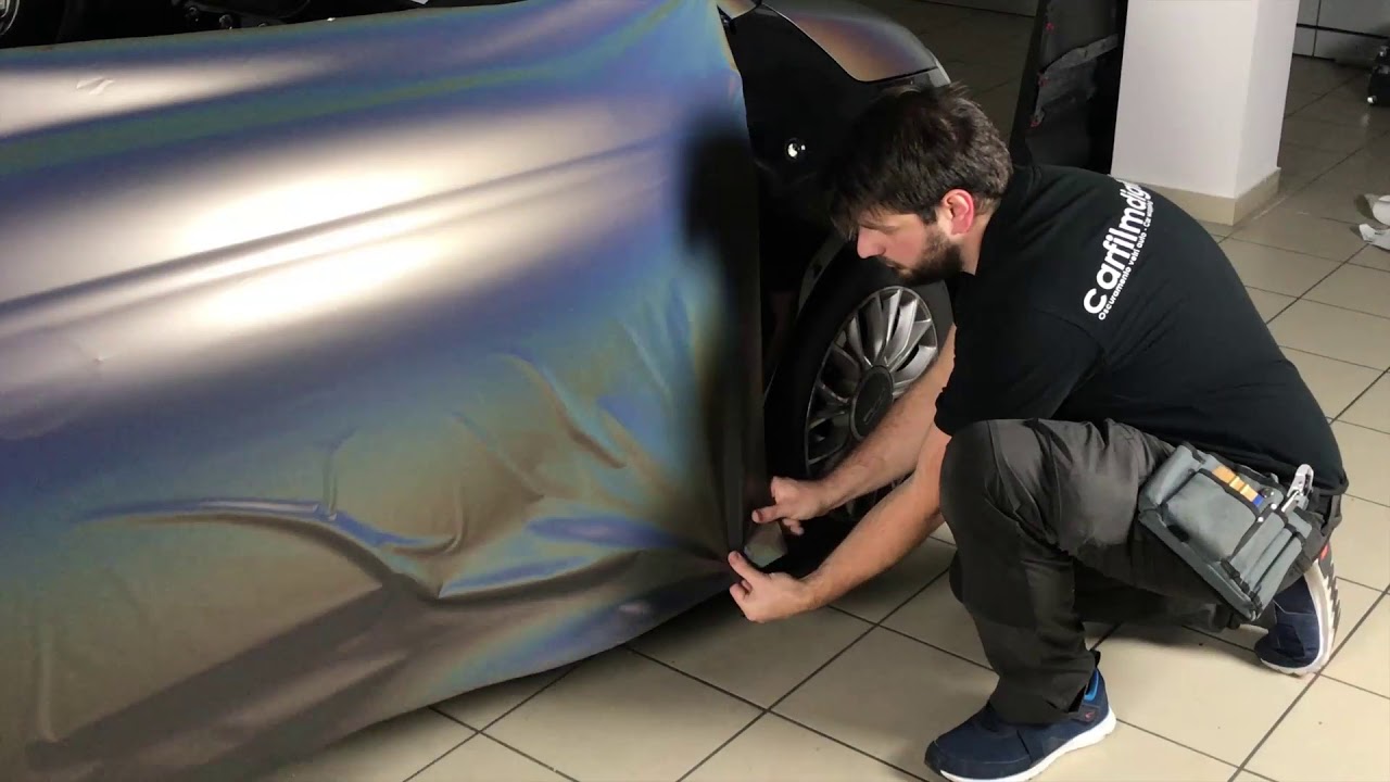 Car wrapping Fiat 500  flip