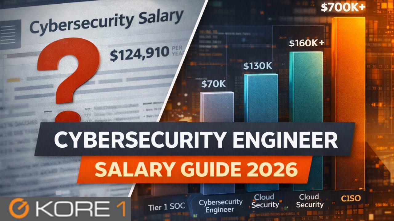 Cybersecurity engineer salary guide 2026 video — KORE1