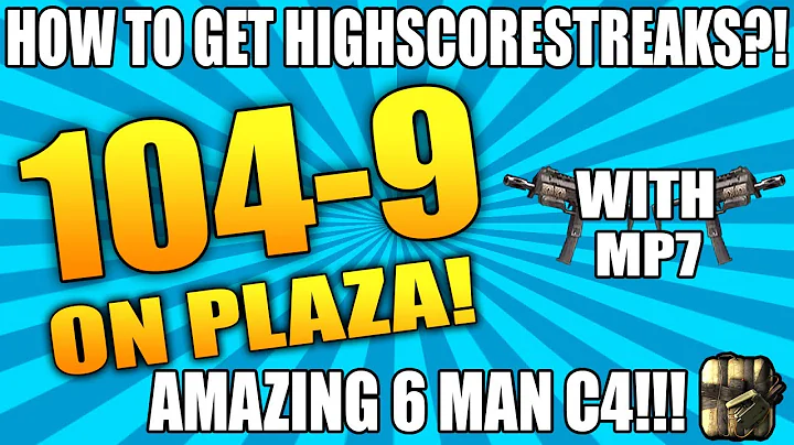 Black Ops 2: 104 Kills On Plaza! - 6 MAN C4! - How To Get High Scorestreaks - Call Of Duty:Gameplay