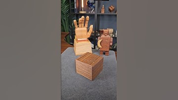 Can you guess how this puzzle box opens?!! #puzzle #puzzles #woodworking #astronomy