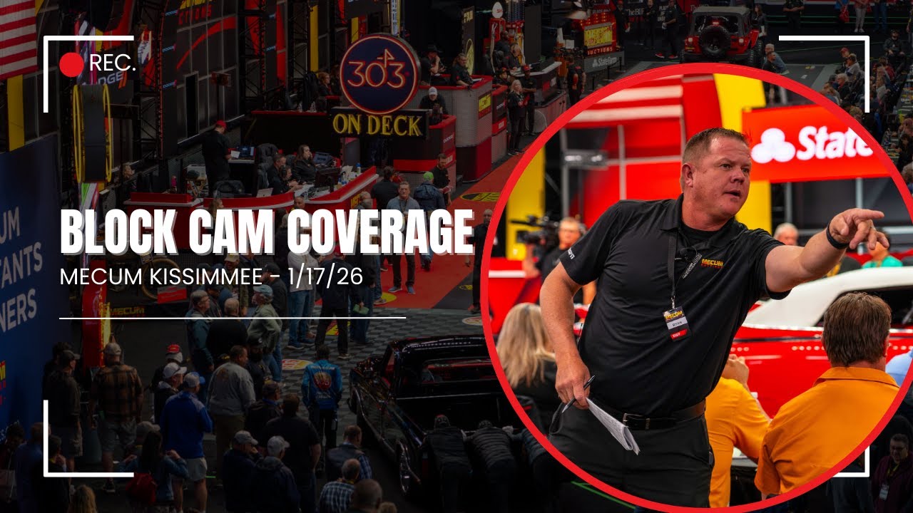 Mecum Kissimmee Live Block Cam: Saturday, Jan. 17, 2026