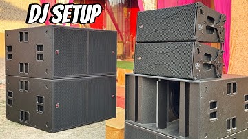 सामने वाला हिल जाएगा।Dj Setup Nx Audio 2 Line Array Aerons Dual 21inch Bass With Zypher Labs Amp