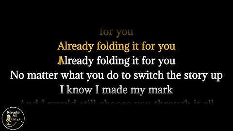 Thumbnail of Kehlani - Folded Karaoke Instrumental Lower Higher Male & Original Key