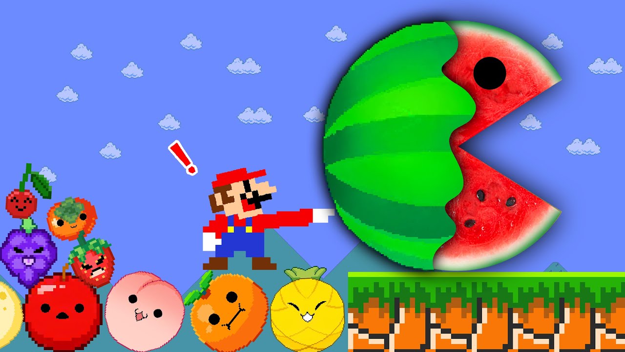 When everything Mario touches turns to FRUIT| POWER-UP MARIO