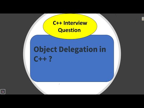 Object Delegation in C++ || What is Delegation in C++? | How we implement Delegation in C++