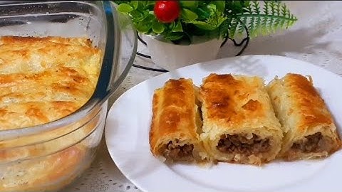 بلفه جلاش ودقايق  هتعمليه❓البوريك التركى باللحم المفروم أجمل غدا يشرفك فى العزومات