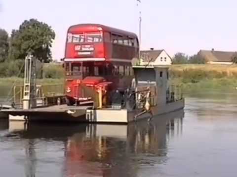 Routemaster bus takes the ferry a Fred Ivey film