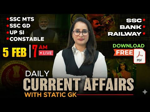 Current Affairs Today | 5 Feb 2026 Current Affairs | Daily Current Affairs 2026 by Prachi Mam