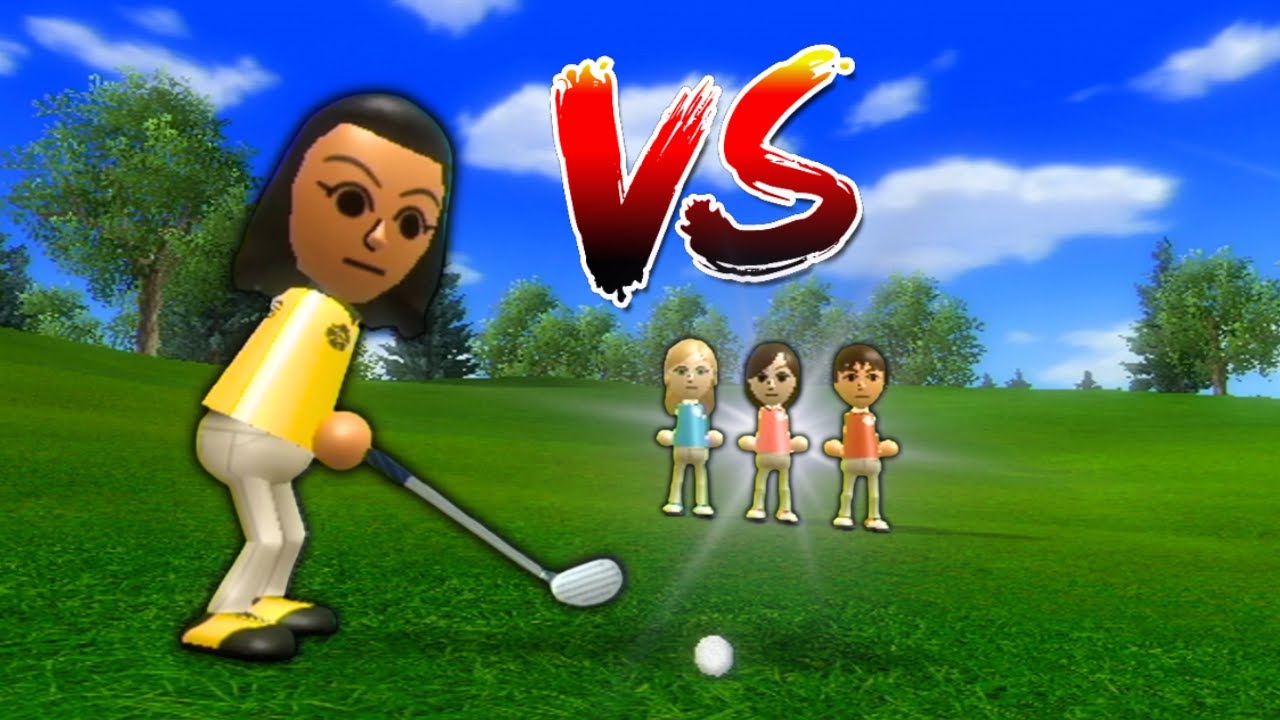 4 Guest Mii's vs Wii Sports Resort: Golf (Classic B)