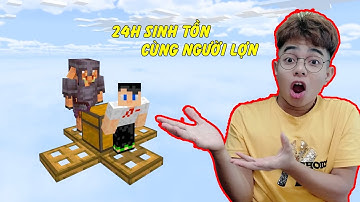 ThắnG Tê Tê Thử Thách 24h Sinh Tồn Cùng Người Lợn Ở Trên Bầu Trời Trong Minecraft