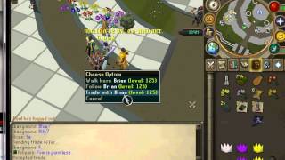 Scamming a blue partyhat