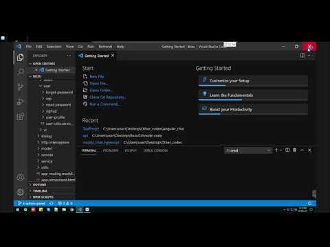 3 ways to open angular project in vscode