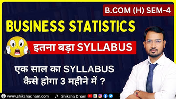 business statistics class for bcom | latest syllabus discussion | b.com | 2nd year | by anand sir