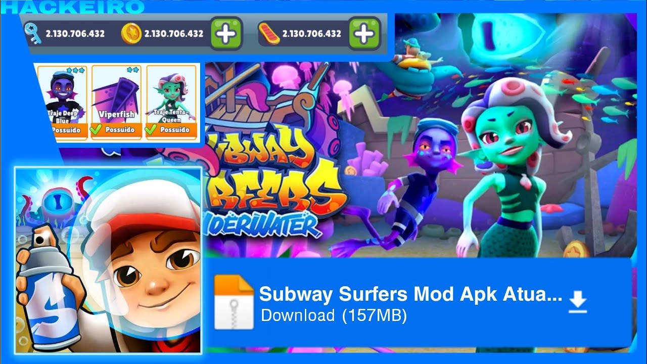 SUBWAY SURFERS APK MOD DINHEIRO INFINITO VERSÃO 3.14.0 ATUALIZADO 2023 