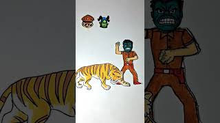 wrong head change 🙈🙊little chingm hulk batman #art #shorts #shortvideo #youtubeshorts