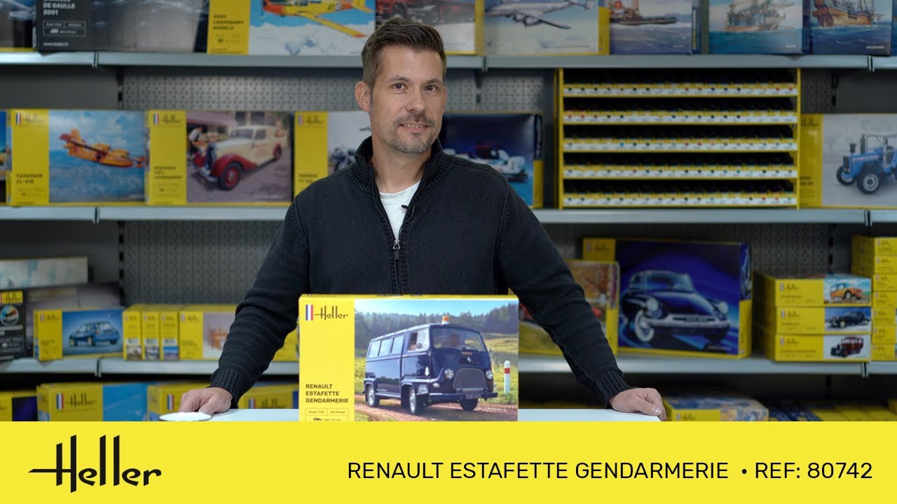 Renault Estafette Gendarmerie - Starter Kit Heller 56742 Renault Estafette Gendarmerie - Starter Kit Heller 56742
