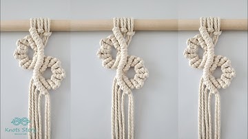 Macrame Wavy Leaves Pattern - Macrame Floral