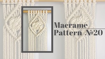 DIY Macrame Pattern: Macrame Diamond Pattern #20 / Josephine Knots Diamond Pattern / Macrame Ideas