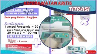 Prosedur Titrasi Obat Dengan Syringe Pump