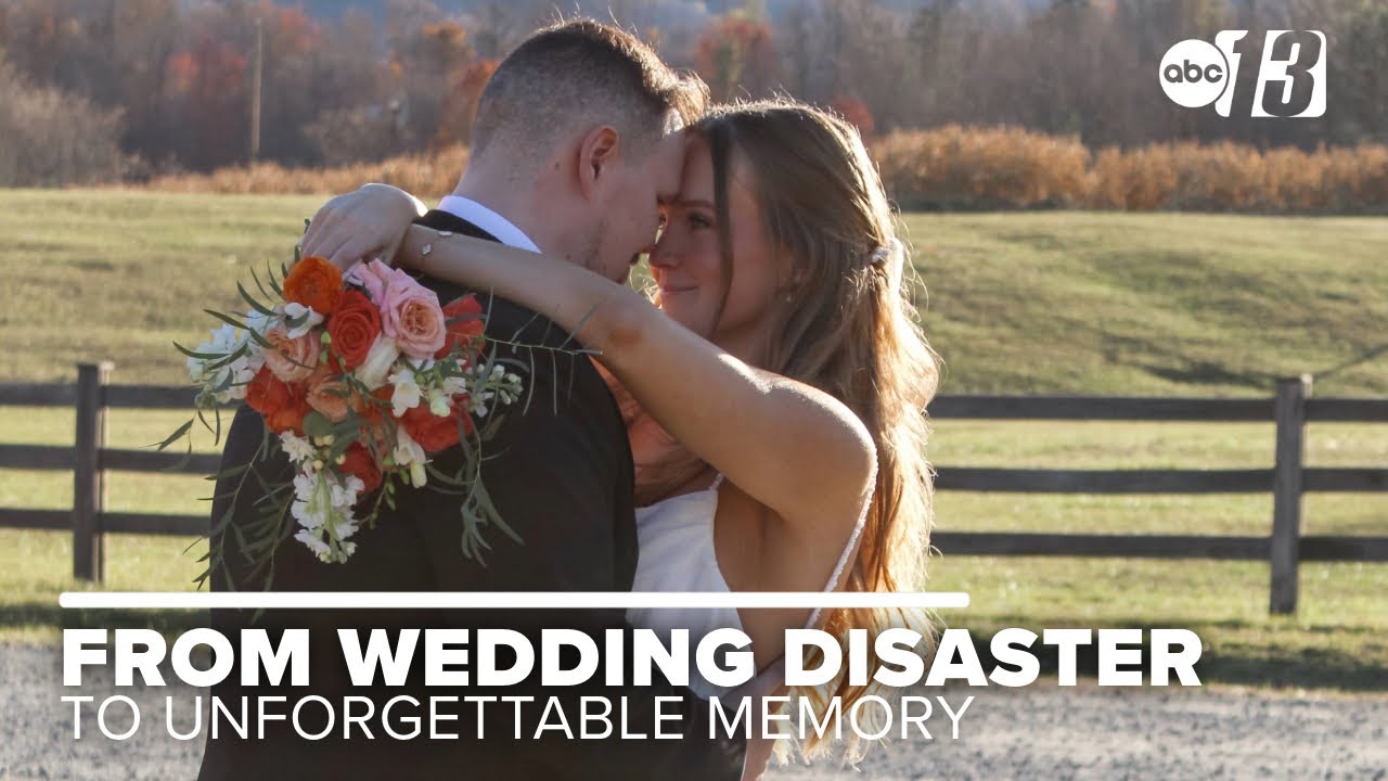 Wedding disaster leads to memory for newlywed couple in