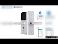 X5 Wifi Electronic Smart Door Lock With ttlock App, Security Biometric Fingerprint Intelligent Lock