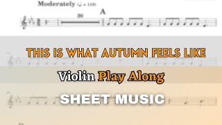 Download lagu JVKE - This Is What Autumn Feels Like | Violin Play Along (Sheet Music/Score)