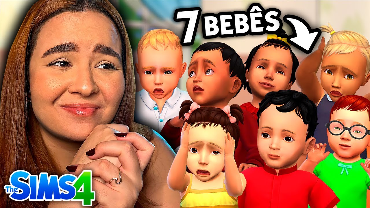 O que acontece se SETE BEBÊS vivem SOZINHOS no THE SIMS 4?