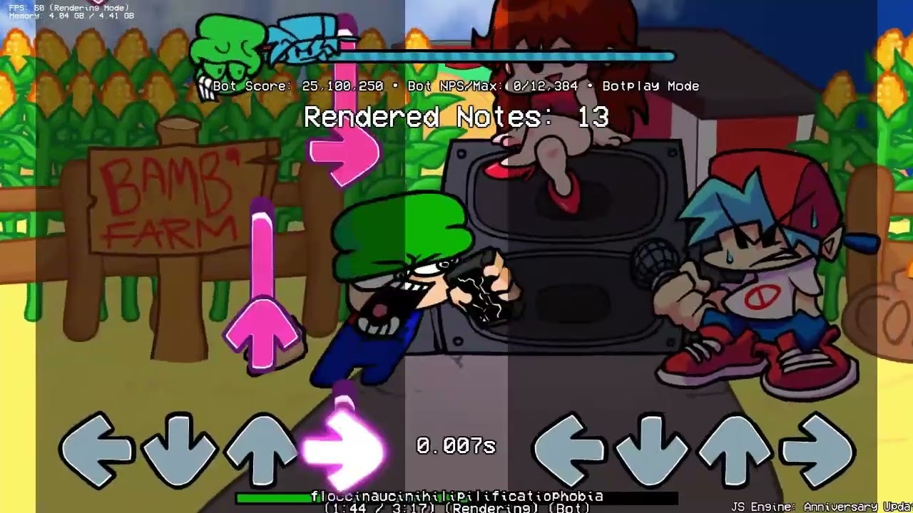 (LOUD) FNF floccinaucinihilipilificatiophobia