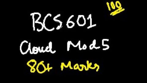 CLOUD COMPUTING MODULE 5 BCS601 | 22 Scheme VTU 6th SEM CSE