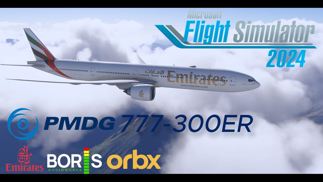 #msfs2024  Majestic Touchdown – Emirates Boeing 777-300ER Arriving in Cape Town 🇿🇦